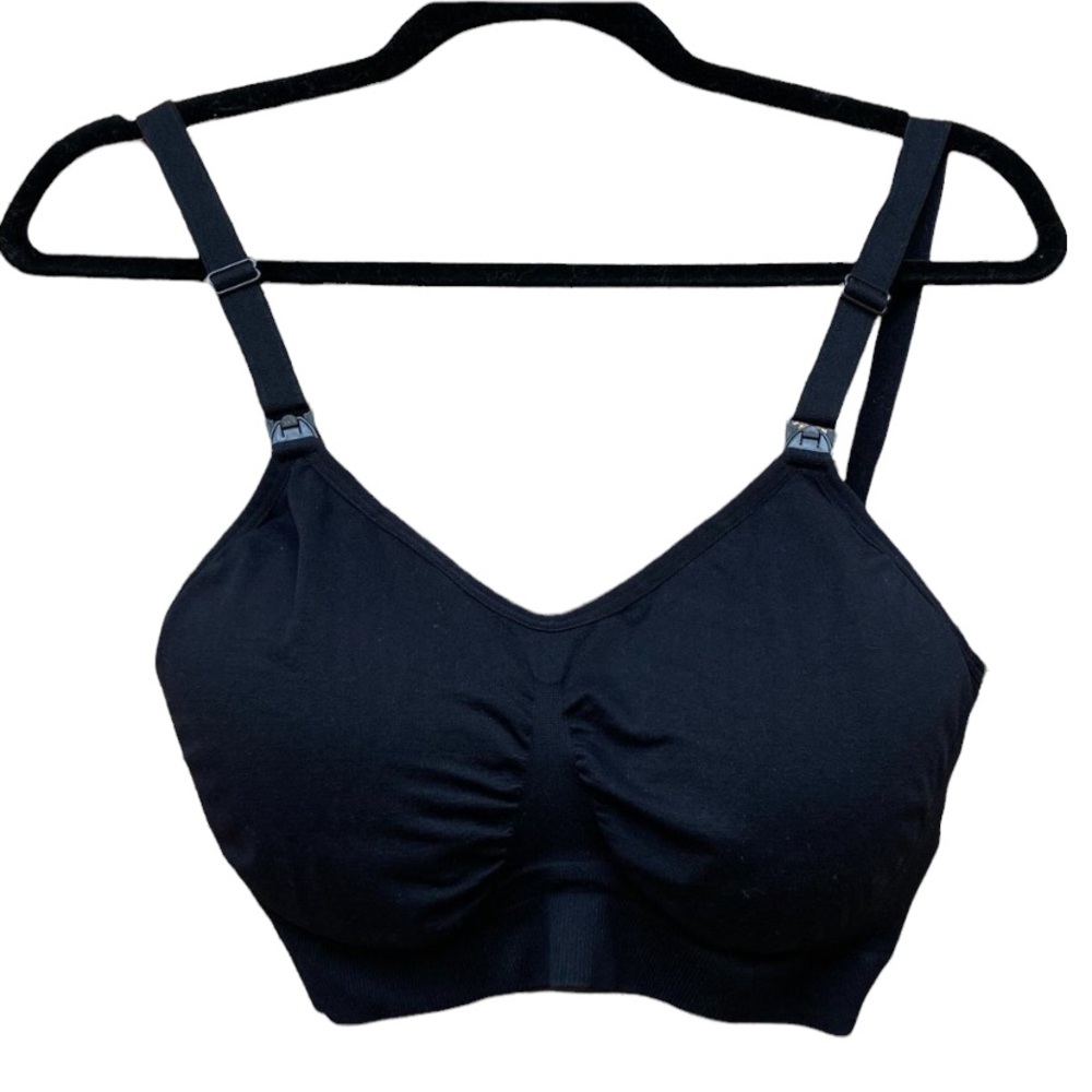 I LOVE SIA Black Nursing Bra XL